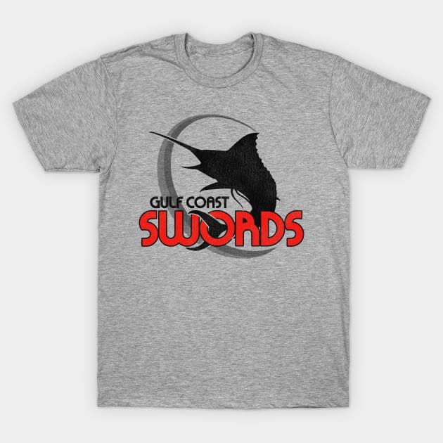 Defunct Gulf Coast Swords Hockey Team T-Shirt by Defunctland